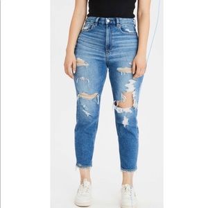 Curve love mom ripped jeans